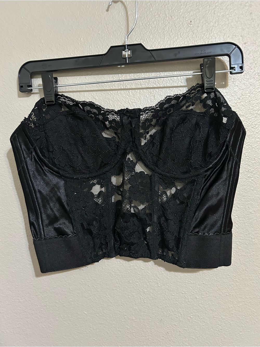 Victoria's Secret Black Lace Bustier Bra